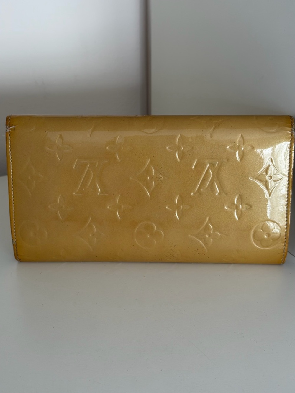 Louis Vuitton Gold Vernis Monogram Long Wallet - Picture 5 of 9